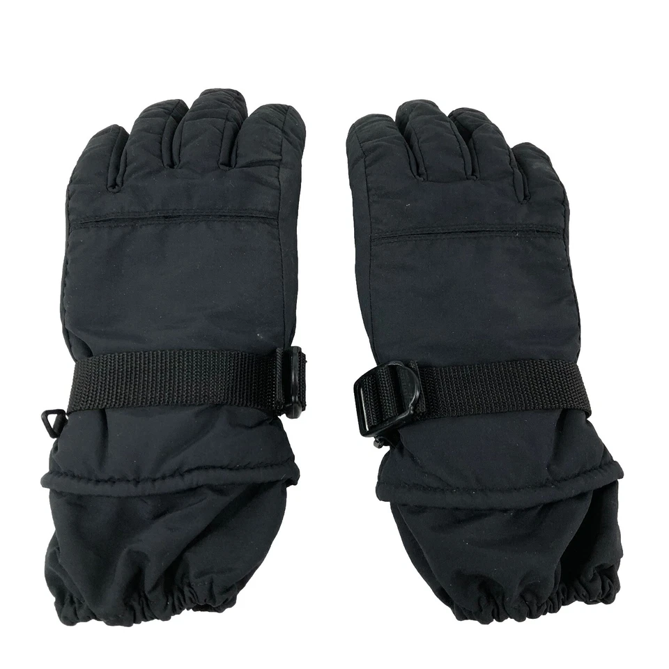 Winter Snow gloves women’s L black nylon fleece liner adjustable Cold weather - Image 1 of 4