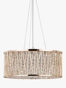 John Lewis Emilia Large Crystal Ceiling Light, Gold(see description) - Picture 1 of 15
