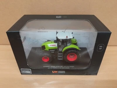 UNIVERSAL HOBBIES UH6661 CLAAS ARES 816 RZ TRACTOR WITH FRONT WEIGHT 1.32 SCALE  - Image 1 of 4