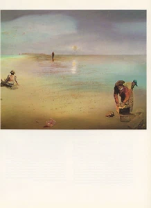 1976 Vintage SALVADOR DALI "MEDIANIMIC PARANOIAC IMAGE" COLOR Art Lithograph - Picture 1 of 2