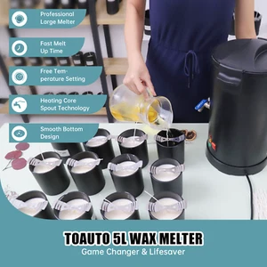5L / 8L Komercyjny elektryczny roztopiacz wosku Zrób to sam Zestaw do produkcji świec 220V - Zdjęcie 1 z 29