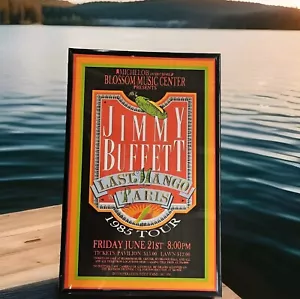 Jimmy Buffett 1986 Blossom Music Center Konzert Poster 11 x 17 gerahmt - Bild 1 von 2