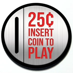 Insert Coin to Play - Magnetic Grill Grille Badge for MINI Cooper - Picture 1 of 3