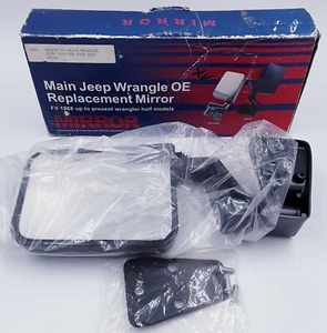 NOS OE Jeep Wrangler REPLACEMENT Manual Left Side Mirror for 1987-1999 JH-741 - Picture 1 of 10