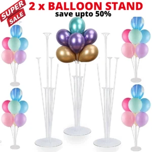 2,4,6, 10 Table Balloon Stand Kit, Balloon Sticks & Holders for Party Decor - Picture 1 of 25