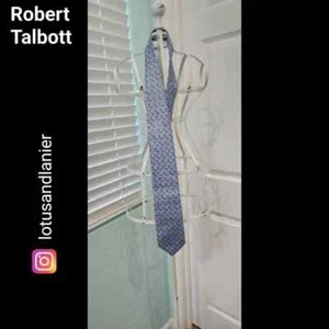 Robert Talbott Carmel Blue Patterned Hand Sewn Tie NWOT - Picture 1 of 5