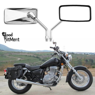 Motorcycle Rear View Mirrors Aluminum Rectangle For Suzuki GZ250 GZ 250 TU250 X - Image 1 of 4