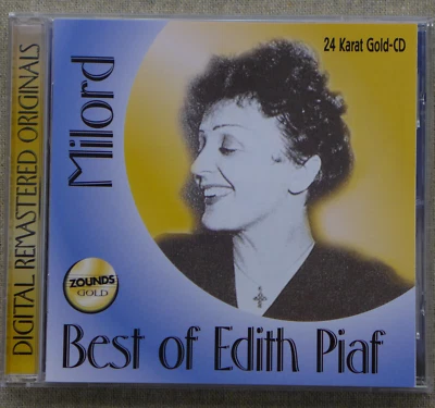 EDITH PIAF - MILORD - BEST OF EDITH PIAF - ZOUNDS - 24 KARAT GOLD-CD - Bild 1 von 4