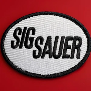 ๐ฅ Sig Sauer Embroidered Hook N Loop Patch Pistol Rifle Firearm Gun PewPew - Picture 1 of 5