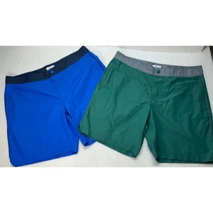 Men’s Columbia Omni-Shield Swim Board Shorts size 36/46 Green and Blue - Picture 1 of 11