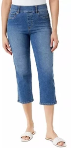 Gloria Vanderbilt Pull-On High Rise Capri Jeans, Shape Effect, Women's 8 (30X22) - Picture 1 of 5
