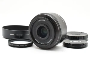 Nikon 1 NIKKOR 18.5mm f/1.8 Lens Black + HB-N101 Japan [Exc+++] #2632321A - Picture 1 of 12