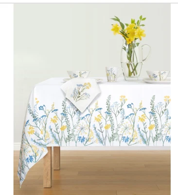 lenox wildflower Border Rectangular Tablecloth  60 X120 - Image 1 of 2