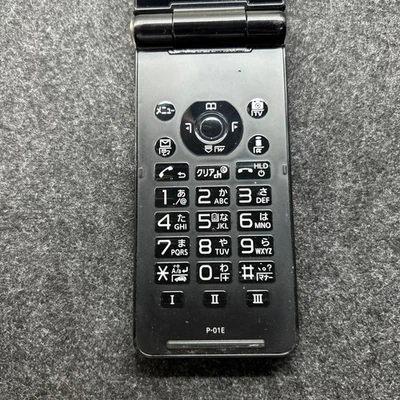 Panasonic P-01E Negro DOCOMO Teléfono Abatible Keitai SIM-Desbloqueado Eng/Jap Foto 1 de 4