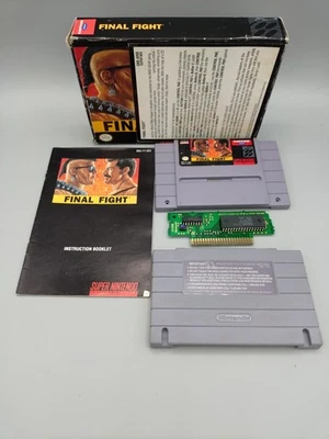 Final Fight CIB SNES Super Nintendo  Complete in Box Variant Box Clean Tested  - Image 1 of 2