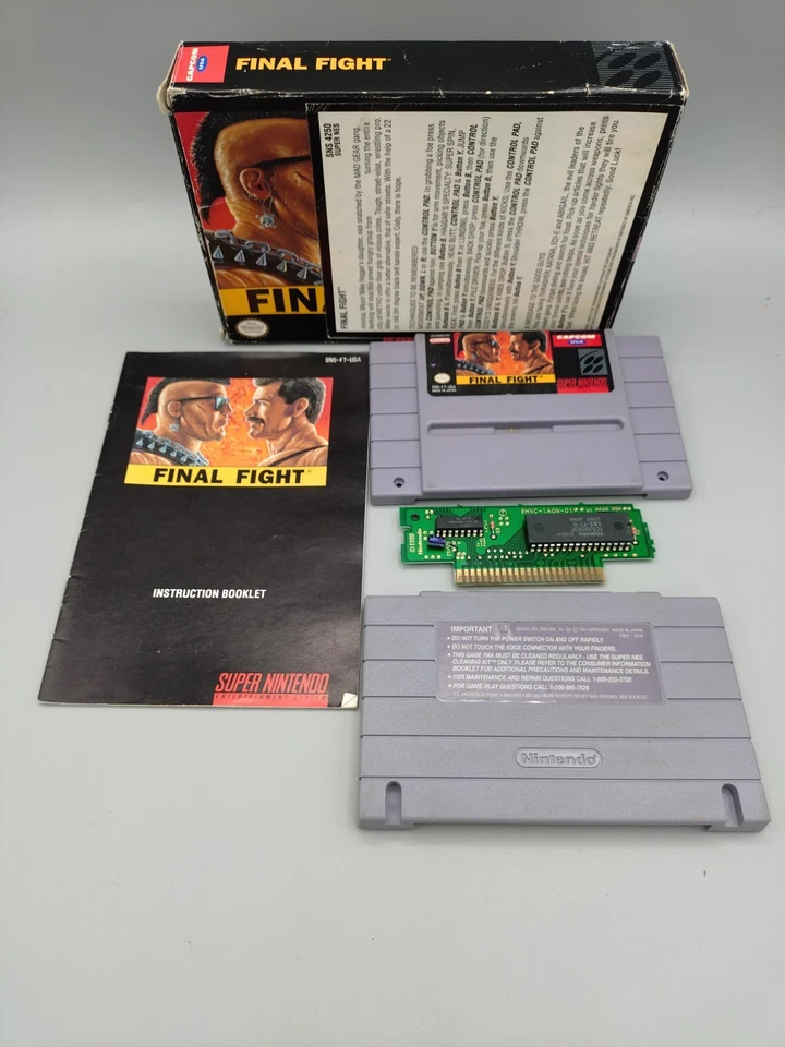 Final Fight CIB SNES Super Nintendo  Complete in Box Variant Box Clean Tested  - Image 1 of 2