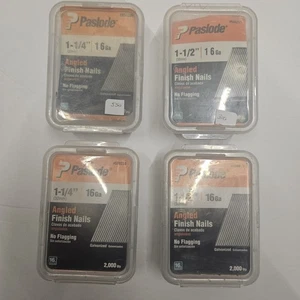 Paslode Angled Finish Nails 16 Ga 1 1/4"  2550 Qty 1 1/2" 2300 Qty 32mm 38mm - Picture 1 of 5