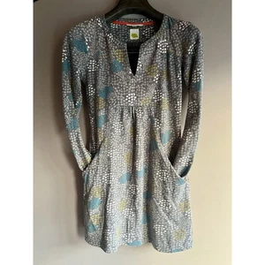 Top tunica roba bianca donna taglia 6 grigio stampa floreale tasche - Foto 1 di 11