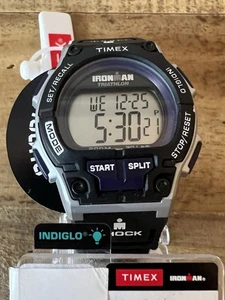 Timex T5K198, Reloj Nylon 30 Vueltas "Ironman Triathlon", Amortiguador, Indiglo, Alarma, NUEVO - Imagen 1 de 9