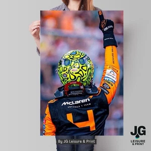 Lando Norris Inspired Formula One F1 Print - Wandbild Poster A4 A3 A2 A1 - Bild 1 von 3