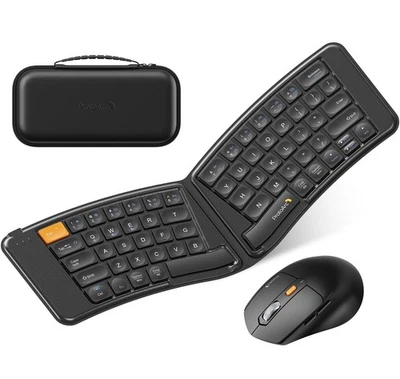 ProtoArc Ergonomic Foldable Keyboard Mouse, XKM03 Portable - Image 1 of 4