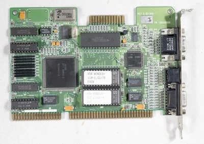 Vintage ATI VGA Wonder + graphics adapter 16 bit ISA tested ISA718 - Image 1 of 4