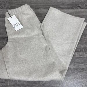 Pantalone Zara in pile pesante gamba larga - Foto 1 di 6