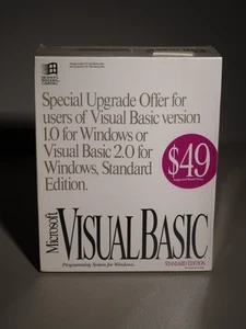 Microsoft Visual Basic Standard edition version 3.0 SEALED vintage software - Picture 1 of 5