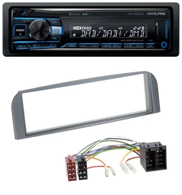 Alpine USB Bluetooth DAB MP3 Autoradio für Alfa Romeo 147, GT - anthrazit - Bild 1 von 4