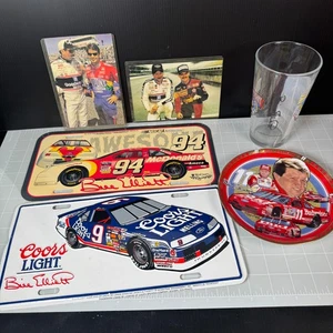 Lot of Bill Elliot NASCAR Collectibles with License Plates, Photos, Cup & Plate - Picture 1 of 5