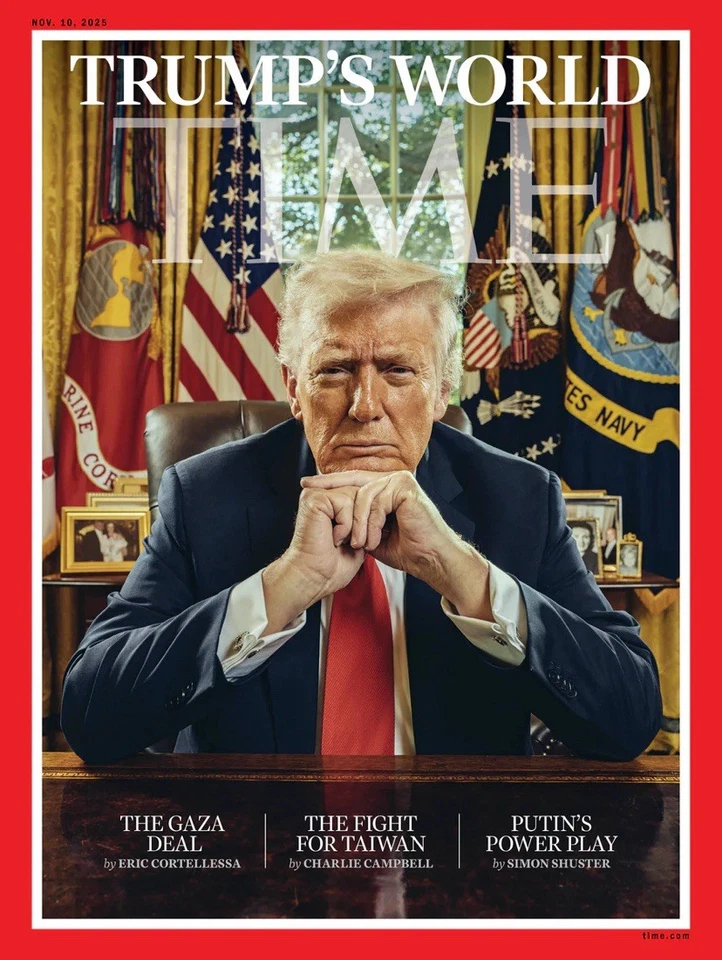 Donald Trump TIME Magazine November 10, 2025 - TRUMP'S WORLD - Image 1 of 4