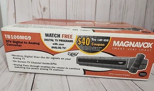 Magnavox TB100MG9 DTV Digital To Analog Converter Box with Remote New Sealed Box - Picture 1 of 6