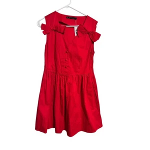 Walter Baker Red Bow Dress NWT (No belt) Style W70732 Size Medium - Picture 1 of 7
