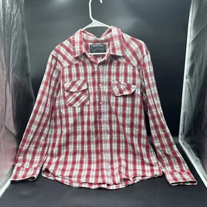 Men’s Sportier Original 1957 button-down long sleeve red plaid extra large shirt - Picture 1 of 16