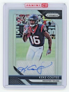 Keke Coutee - 2018 PANINI PRIZM ROOKIE RC SILVER AUTO #RA-KC HOUSTON TEXANS - Picture 1 of 2