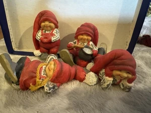 Vintage Pobra Denmark 4 Poly Baby Pixies Figuren - Bild 1 von 5