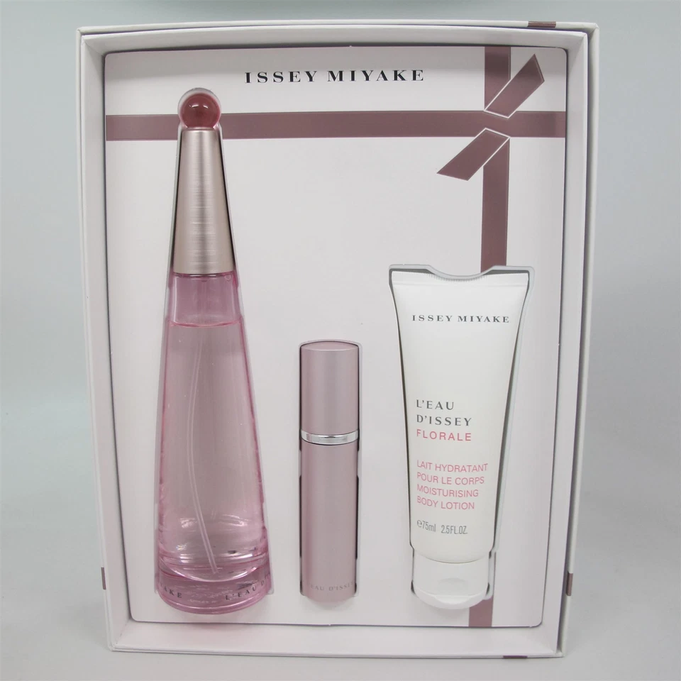 Juego de 3 piezas L'eau D'issey FLORALE por Isssey Miyake: 0,33 y 3,0 oz EDT spray y loción Foto 1 de 1