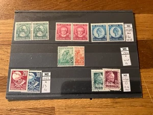 ALEMANIA 1949 pares Goethe juego de 3 SG FR46-FR48 MNH + más ad20 - Imagen 1 de 6