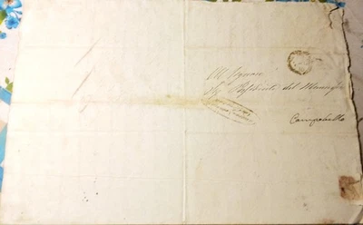 DITTATURA GARIBALDINA GOVERNO DEL DISTRETTO DI GIRGENTI 3 LUGLIO 1860 OVALE NERO - Immagine 1 di 4