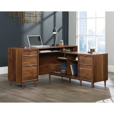 Clifford Place L-Shaped Desk Walnut A2 - Image 1 of 4
