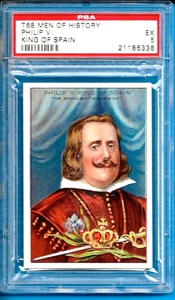 1911 T68 Heroes & Men of History - Philip V King of Spain (RB) Psa 5 - Picture 1 of 2