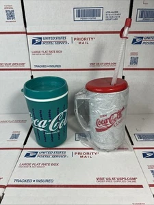 NEU - Vintage Coca Cola Thermo Reisebecher Set - Versand am selben Tag - Garantie - Bild 1 von 11