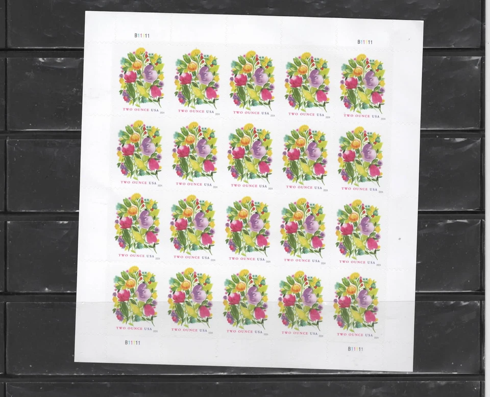 USA 2024  Two Ounce Mint  Sheet  Celebration Blooms Very Fine FV 21.40 - Image 1 of 1