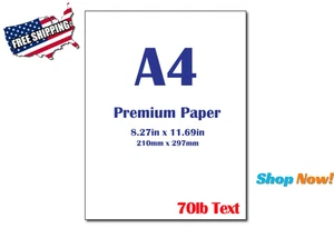 Papel de impresora Premium A4 28 lb Bond 105 gsm blanco brillante 40 hojas - Imagen 1 de 4