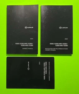 2024 Lexus IS 500/IS 350AWD/IS 350/IS 300AWD/IS300 Owners Manual Set w/ NAV OEM - Picture 1 of 7