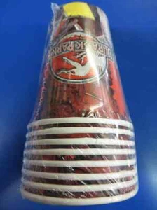 Jurassic Park III Movie Vintage Rare Dinosaur Birthday Party 9 oz. Paper Cups - Picture 1 of 1