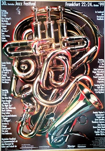 JAZZ FESTIVAL 1999 FRANKFURT - GEORG KIESER - orig. Concert Poster - DIN A0 xx - Picture 1 of 1