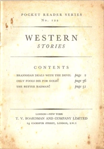 Western Stories - Pocket Reader Series - Number 122 - Vintage - 1950. - Bild 1 von 1