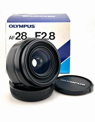 [Exc.] Olympus lens AF28  f2.8 - Wide Angle for  OM-101 / OM 707 series. W. Box. - Imagen 1 de 4