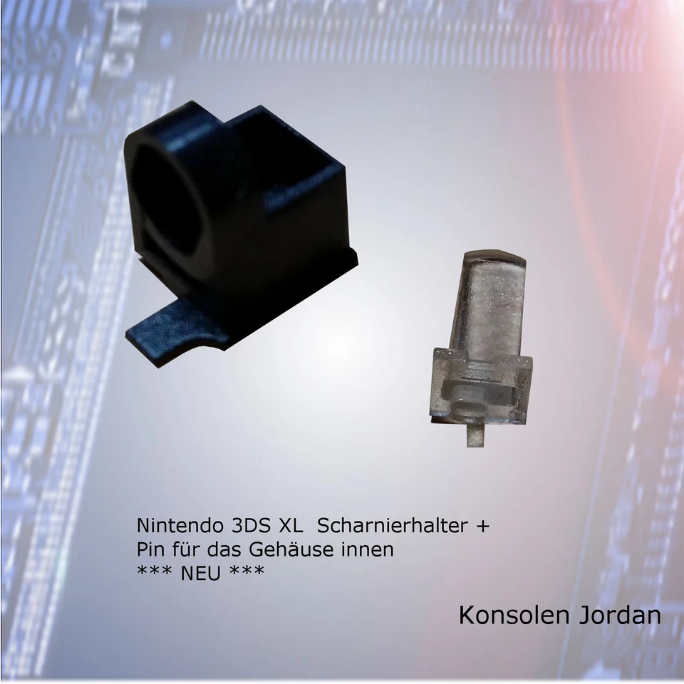 MARKENLOS Nintendo 3DS XL Scharnierhalter + Pin für das Gehäuse innen